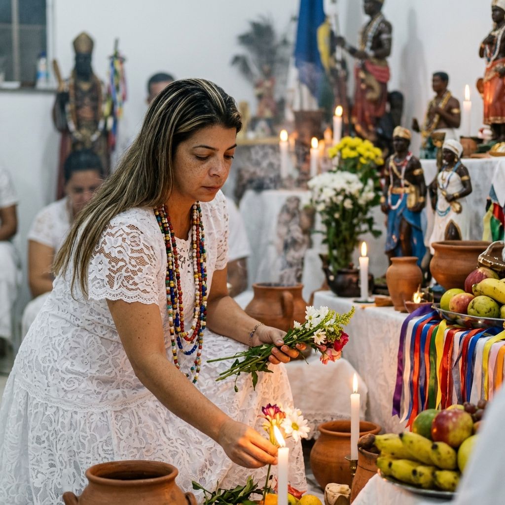 Taróloga Anastasia em ritual